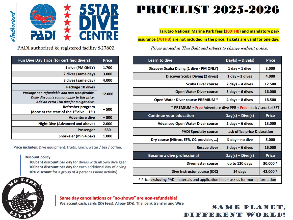 KLD School Pricelist